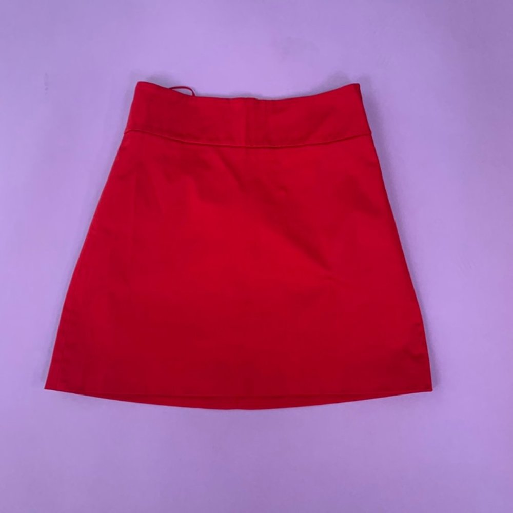 Nasty Gal Red Mini Skirt